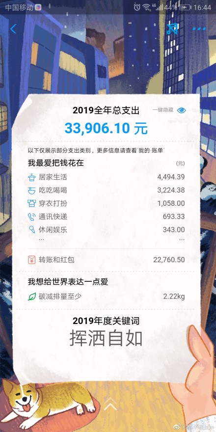 支付宝年终“算总账”，引发网友“账单式小康”疑惑