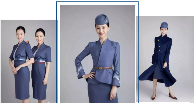 蓝航空乘|盘点国内各大航空公司制服，你心动了吗？