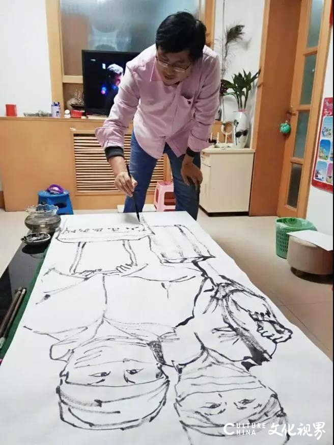 山大基础教育集团“全校师生拿起画笔共同战役”，一大批优秀作品面市