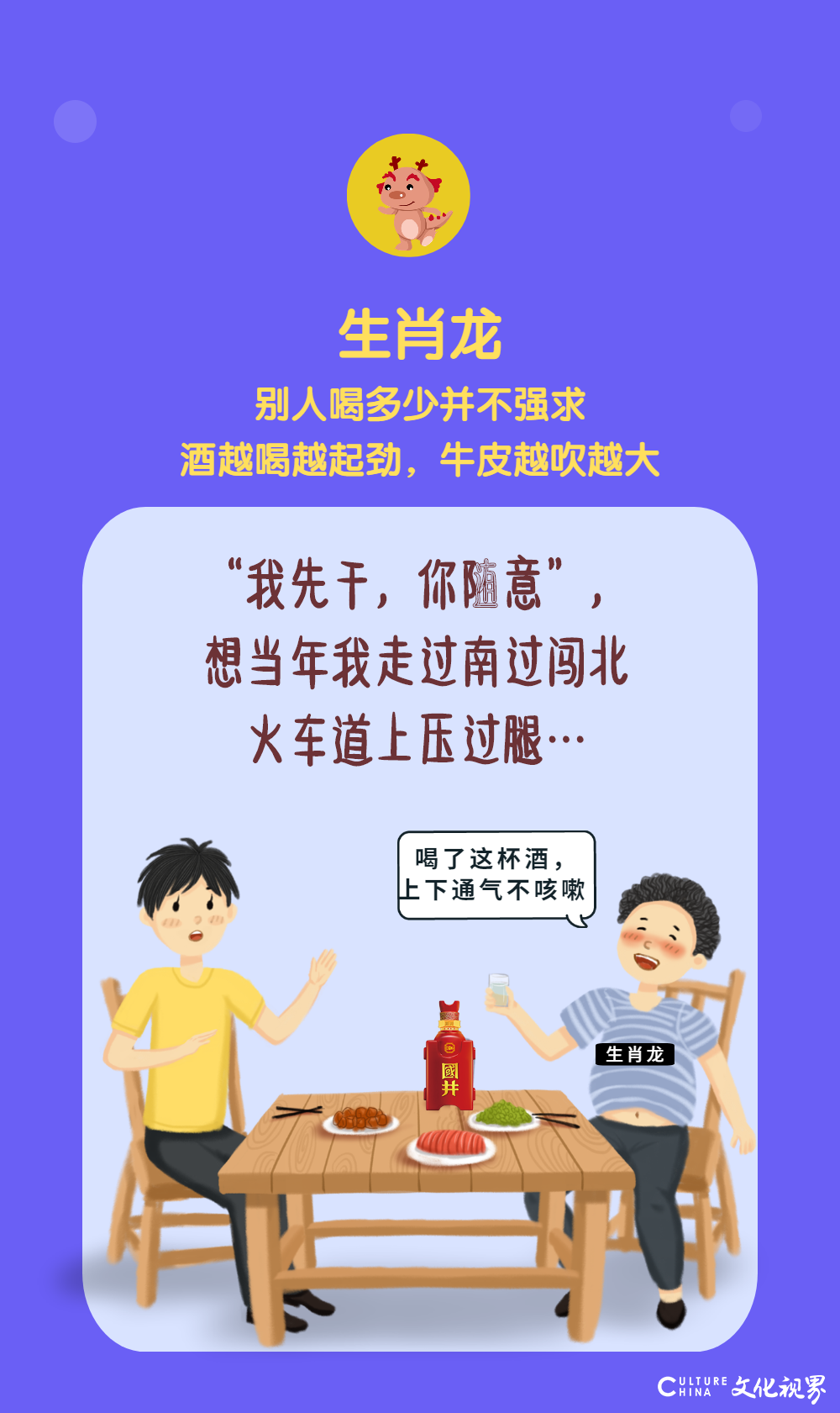 是谁一喝就醉？是谁知难就退？是谁劝酒不累？……十二生肖喝酒大起底   国井“酒”别重逢约你聚