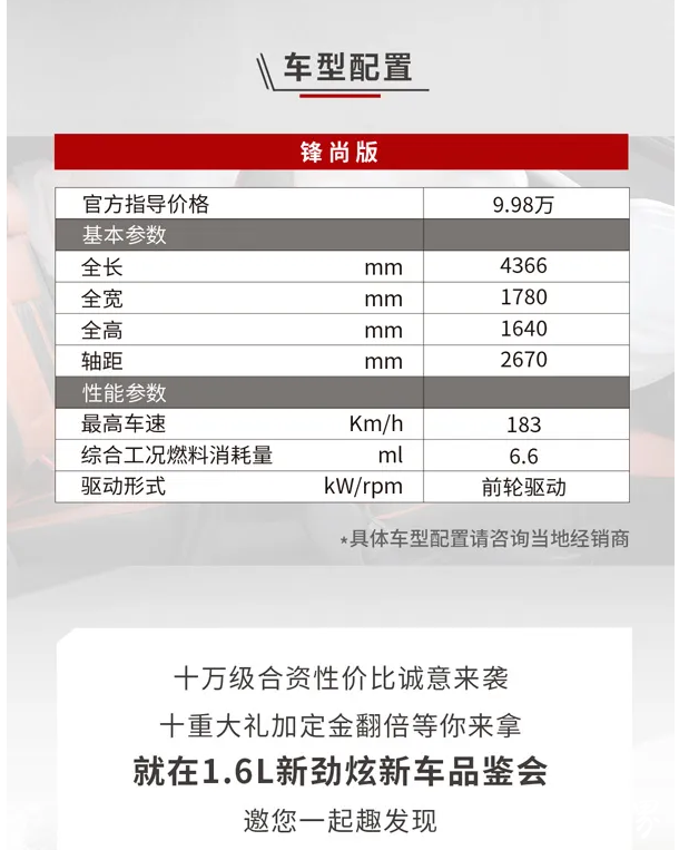 广汽三菱1.6L新劲炫新车品鉴会明日开启，9.98万日系SUV坐享其“诚”