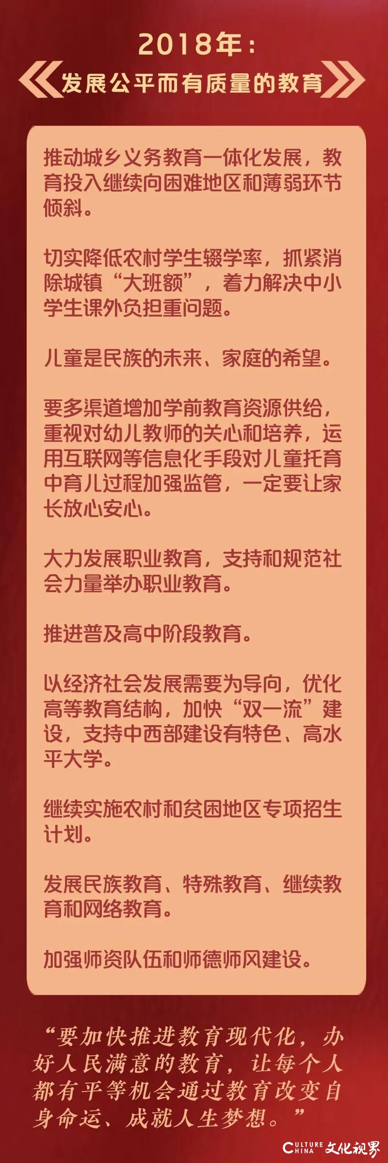 一图解读！历年政府工作报告为教育划了哪些重点？2020年：推动教育公平发展和质量提升