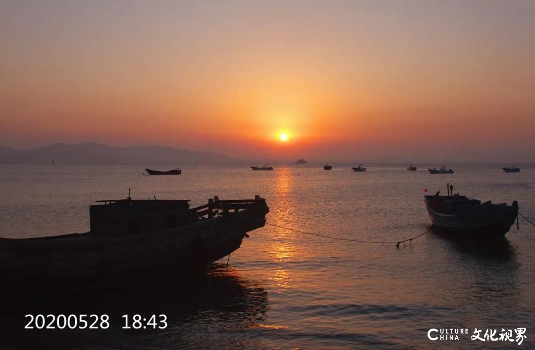 辉煌永不落幕一一田横岛“横门夕照”看最美夕阳