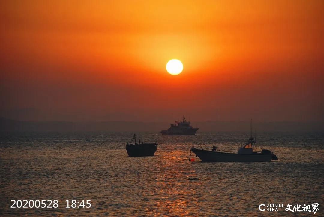 辉煌永不落幕一一田横岛“横门夕照”看最美夕阳