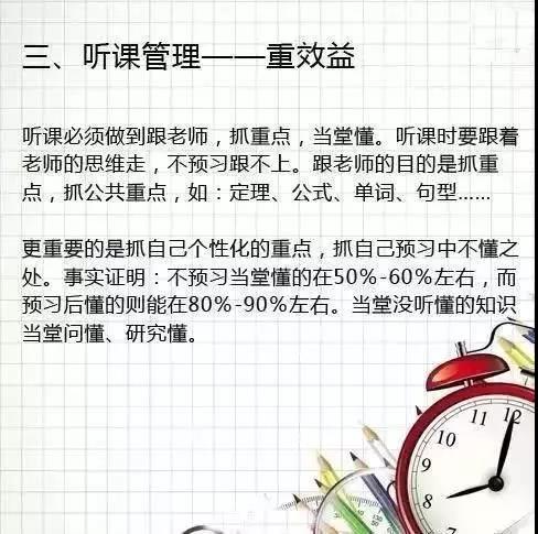 做好“管理”  养成良好的学习习惯  让你的孩子受益终身