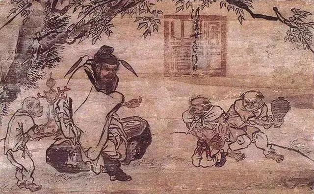 著名画家张宜话午日钟馗画：在中国画中，钟馗是一个极富生命力的题材形象