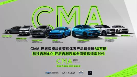 CMA架构车型总销量达60万辆 看吉利从“精品车3.0”到“科技吉利4.0”的改变