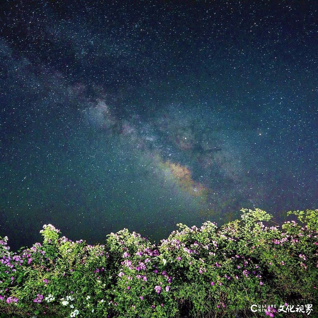 实拍田横岛夜空：浩瀚无垠 如梦如幻，星轨银河引人醉