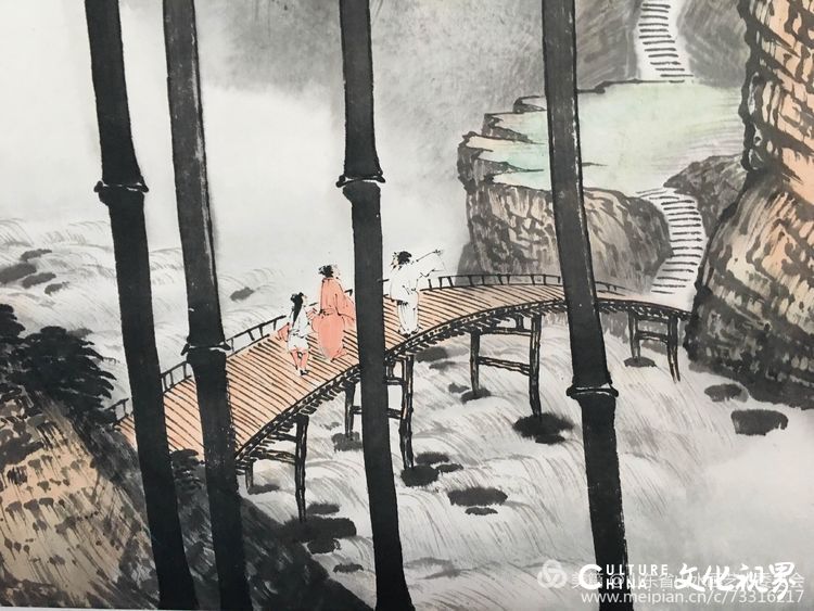 碧水蓝天，翠竹掩映，好一个神清气爽——著名画家马骏笔下的家乡竹林