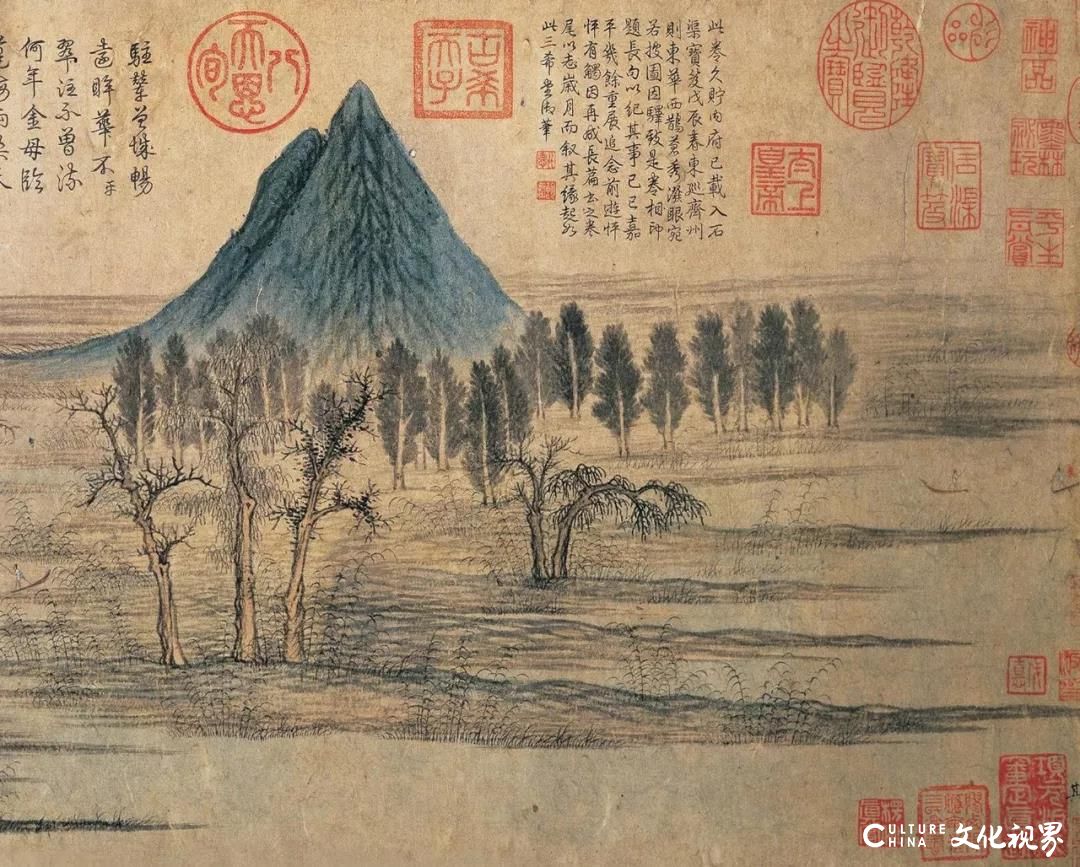 燃一柱心香，仿佛扣住了时间永恒的关纽——赏元代画家赵孟頫《鹊华秋色图》