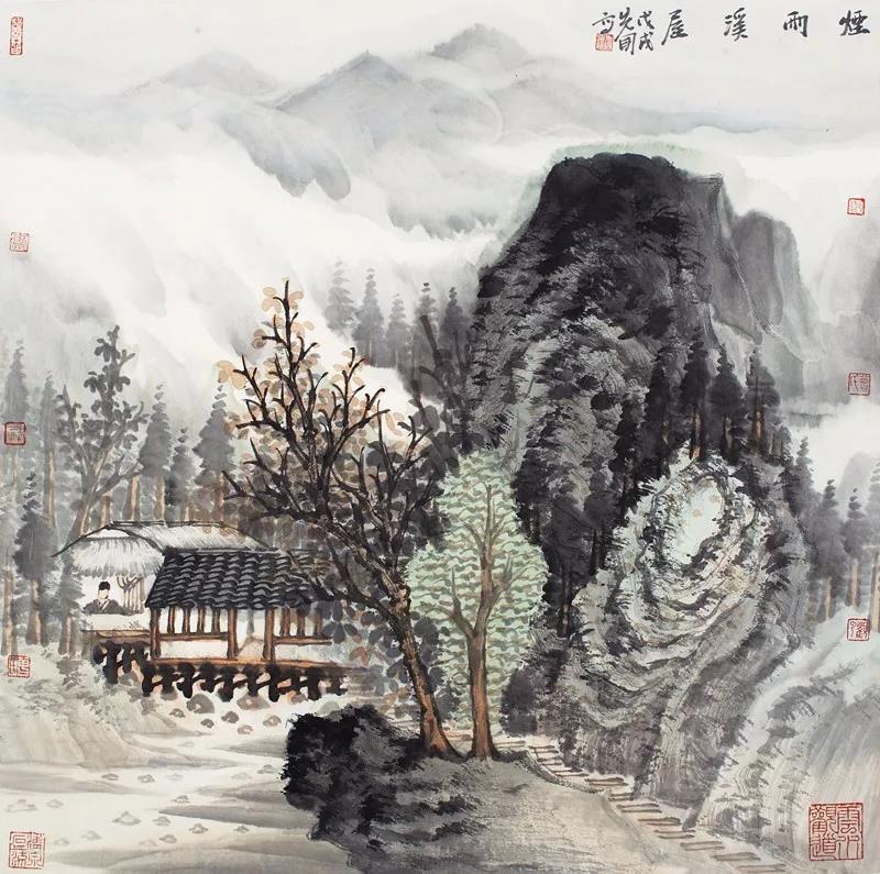 北势南韵   山河入胸——著名画家曾先国水墨山水画作欣赏