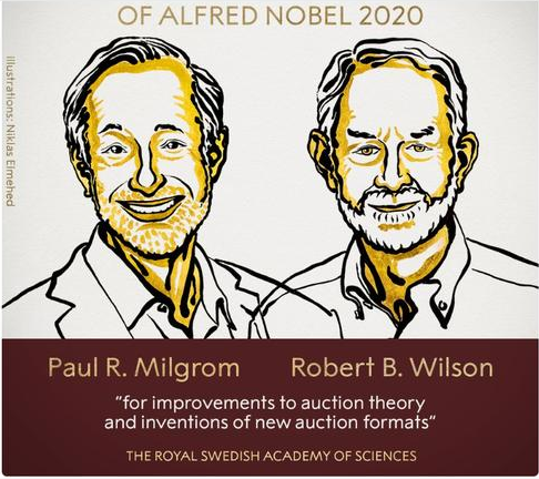 以改进拍卖行为的杰出贡献，两位美国教授荣膺2020年度诺贝尔经济学奖
