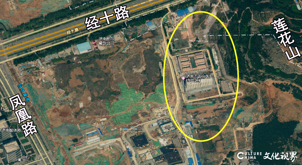 济南市中心医院（东院区）确定择址汉峪片区，距离济南银丰玖玺城仅约200米