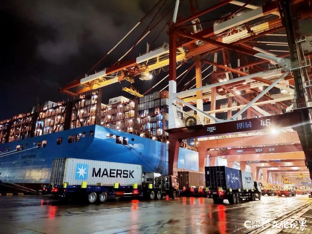 山东港口青岛港以精准高效的服务，创造了2M联盟欧洲线全球两项新纪录