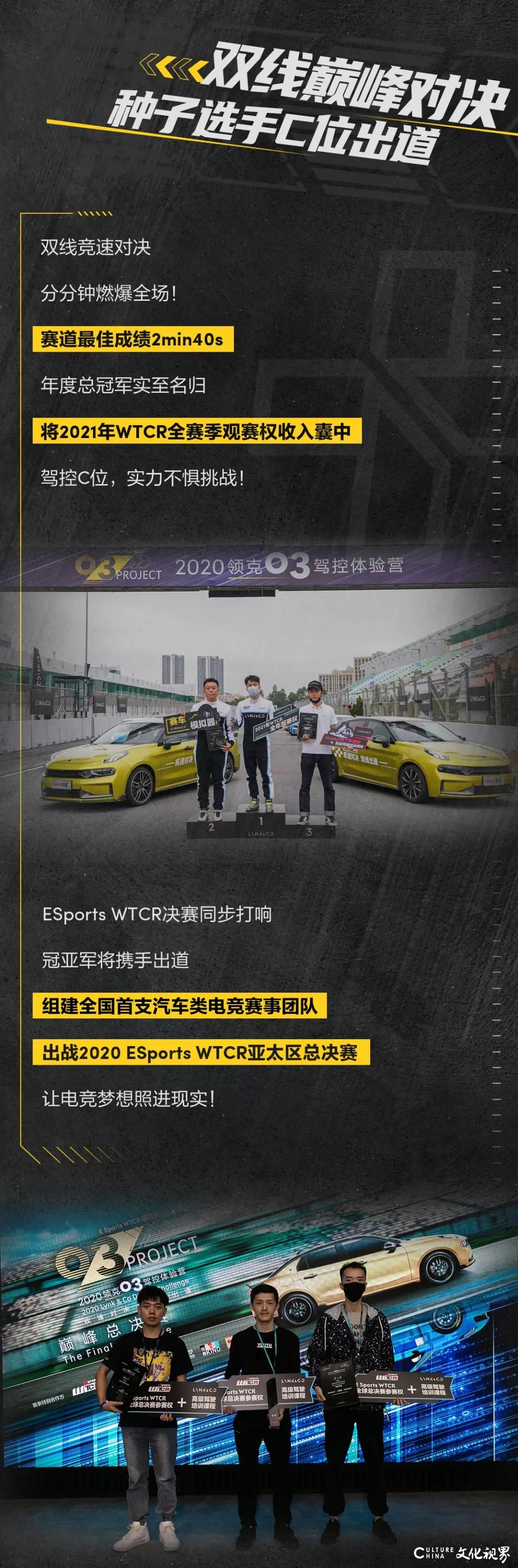 11月29日，领克03将助力Esports WTCR中国首支汽车电竞战队热血出征亚太区总决赛