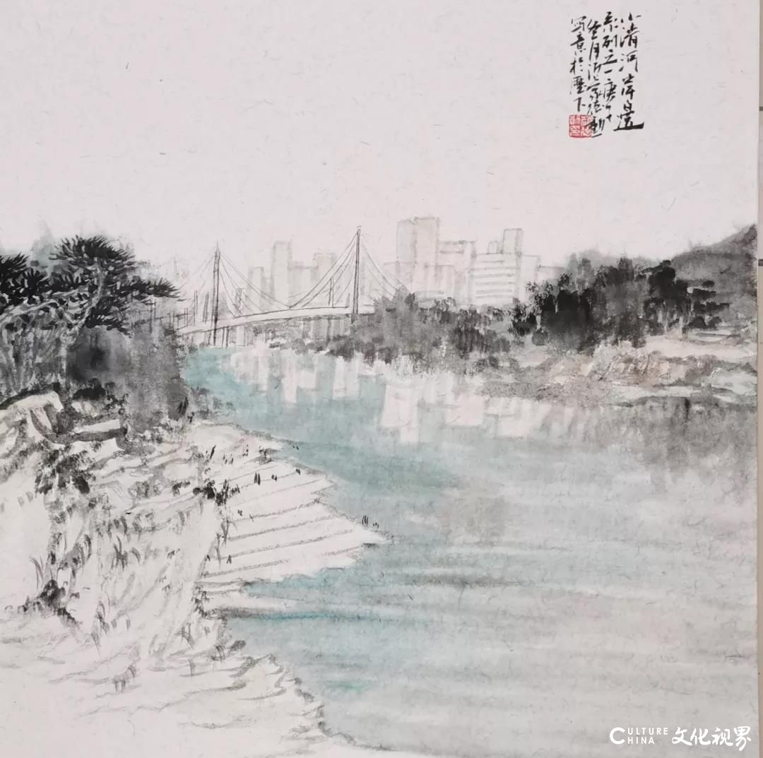 绕城东流去，写下清河歌——青年画家赵德勋作品呈现的小清河崭新风貌