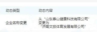 关联企业“山东泰山健康”火速更名，山东鲁能俱乐部有望再次申报“山东泰山”新队名