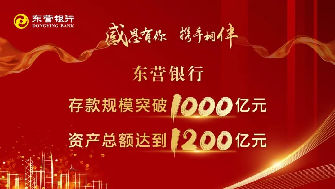 东营银行再上新台阶：存款规模突破1000亿元， 资产总额达到1200亿元