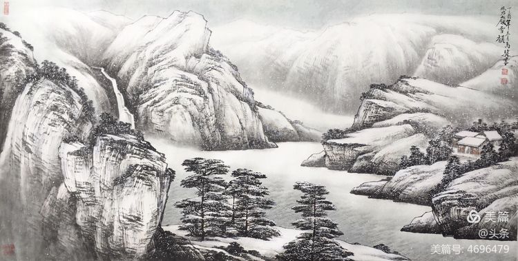 绘雪山林海 现磅礴大气——著名画家马骏新作2021微信第一展