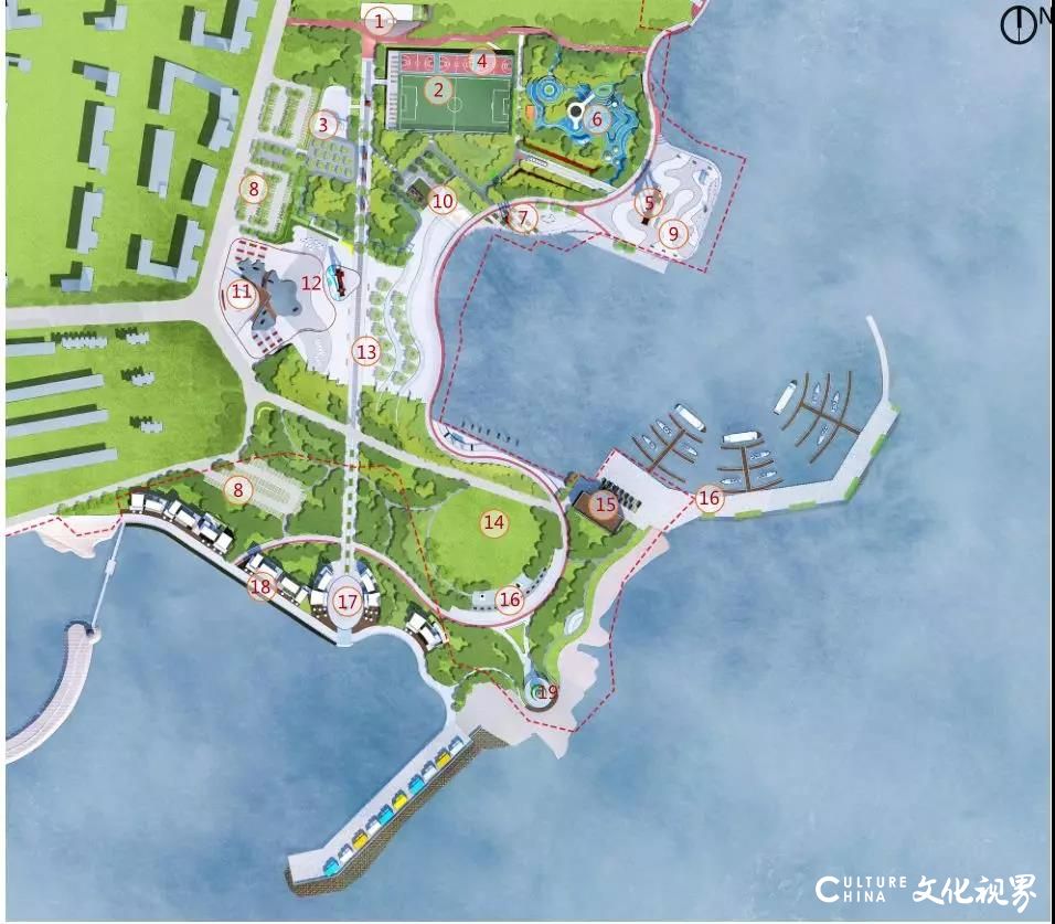 威海荣成市石岛桃园滨海公园开建，由五座大型海景公园串联成珠的“园子”文化即将形成