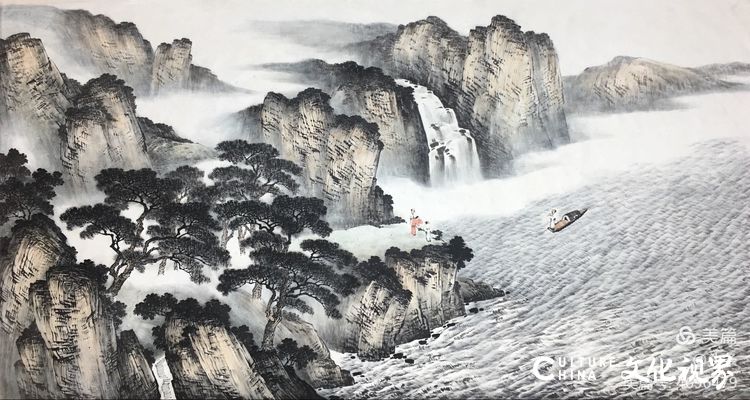 融合成就最美的风景——品味著名画家马骏笔下山与水的融合、静和动的搭配