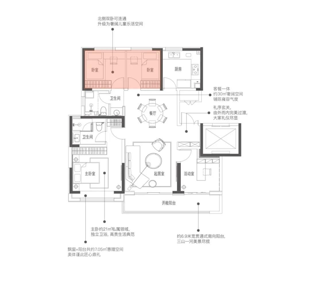 济南银丰玖玺城“精妆小四房”，升级二胎家庭理想之选