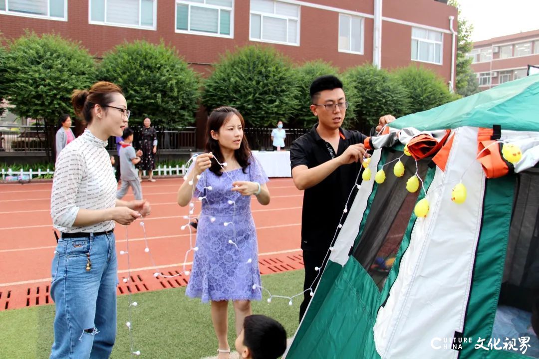 山师齐鲁实验学校“校园帐篷节”，与寄宿孩子共享别样亲子时光
