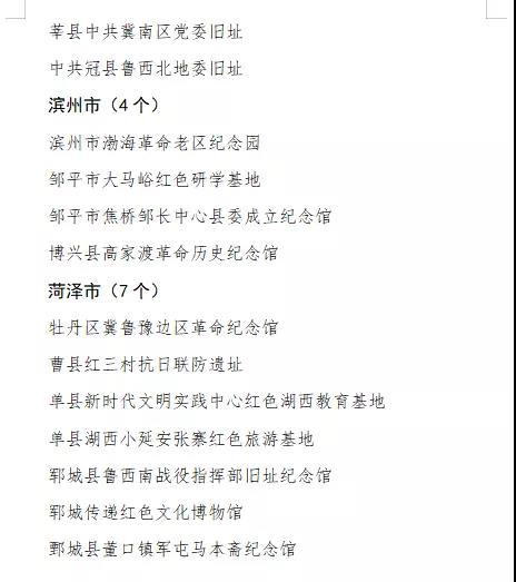 山东省红色研学基地名单公布，济南战役纪念馆等100家单位入列