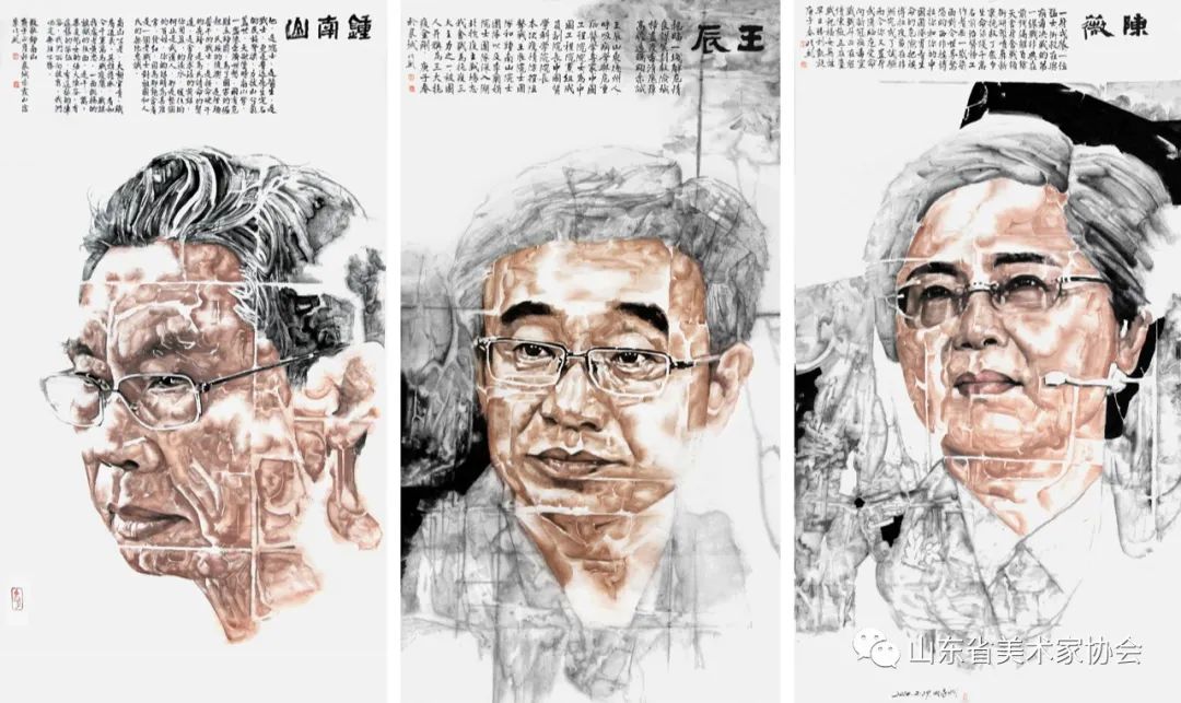 “山东省庆祝建党百年美术书法摄影剪纸作品展”即将开幕，著名画家李兆虬以作品致敬抗疫英雄