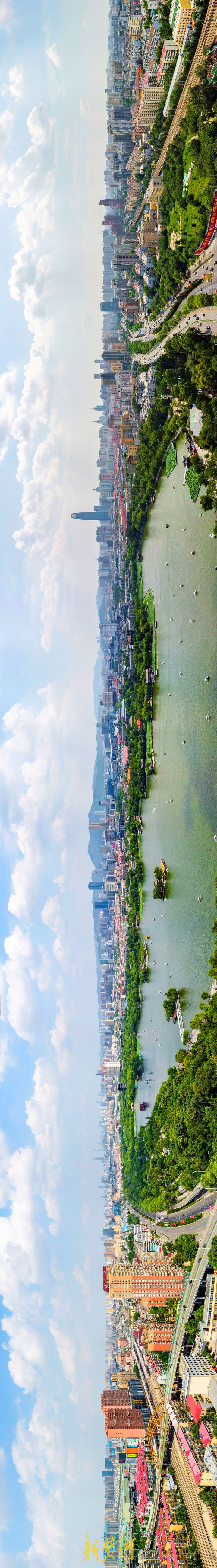 雨后济南凌空眺，一城山色半城湖