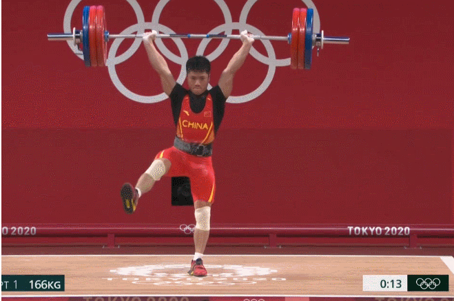 中国代表团第5金！李发彬男举61公斤创奥运纪录夺冠