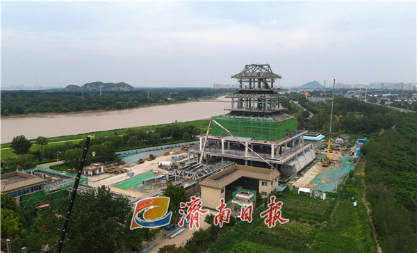 济南百里黄河风景区再添新景观