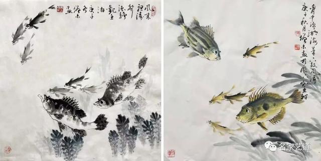 揣摩咏鱼诗，入画多韵趣——著名画家冯增木鱼类题材水墨创作中的“诗情画意”