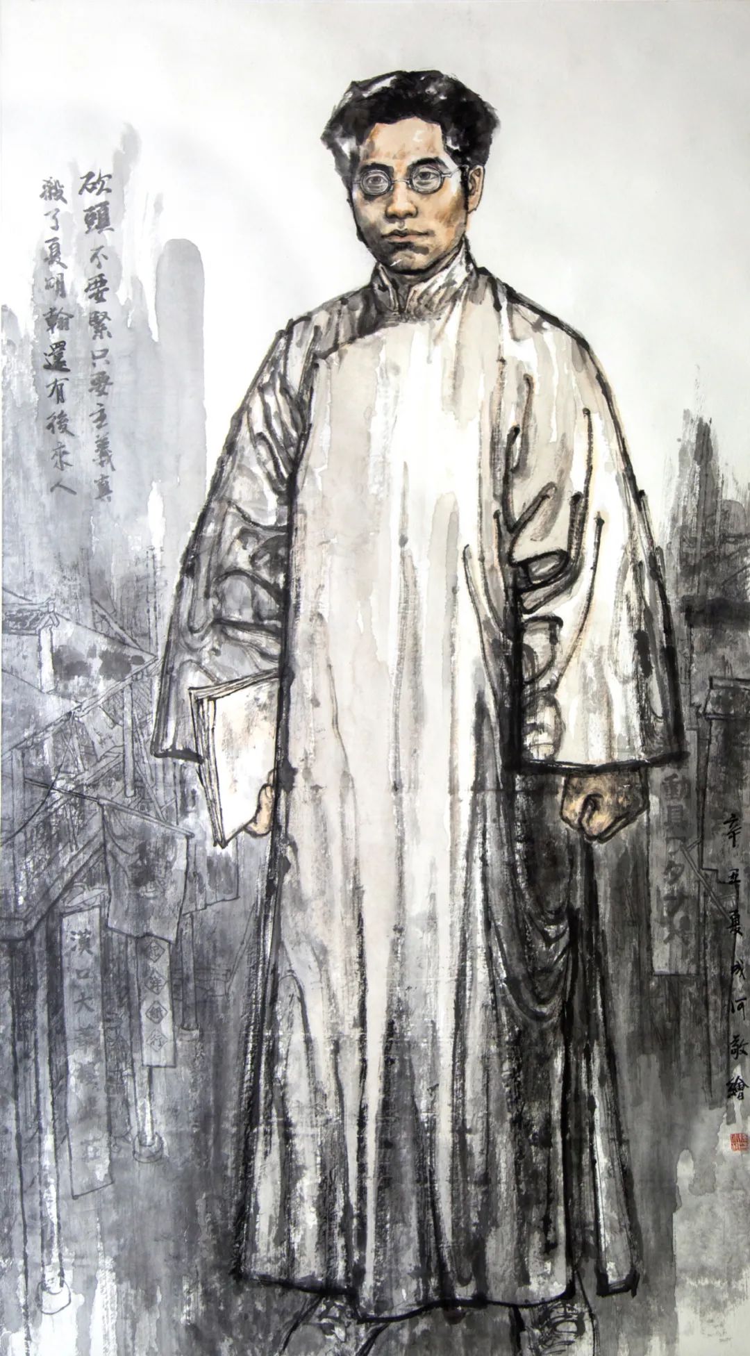 致敬时代英烈，著名画家孙成河参展《山东画院庆祝建党百年百期经典作品网络展》