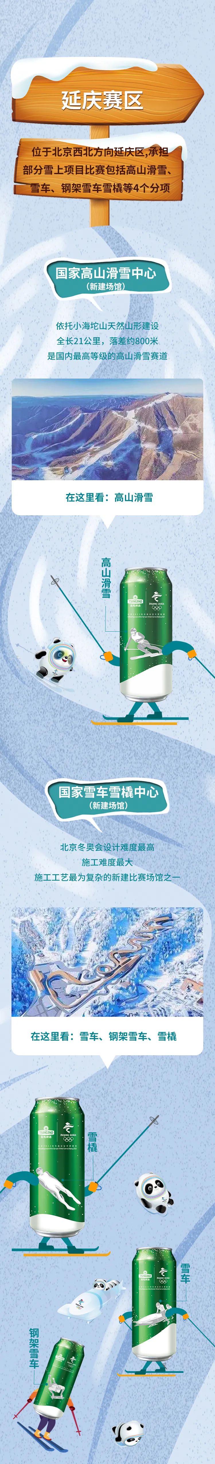 青岛啤酒推出“东奥冰雪罐”，将15个官方竞技项目巧妙呈现于罐身