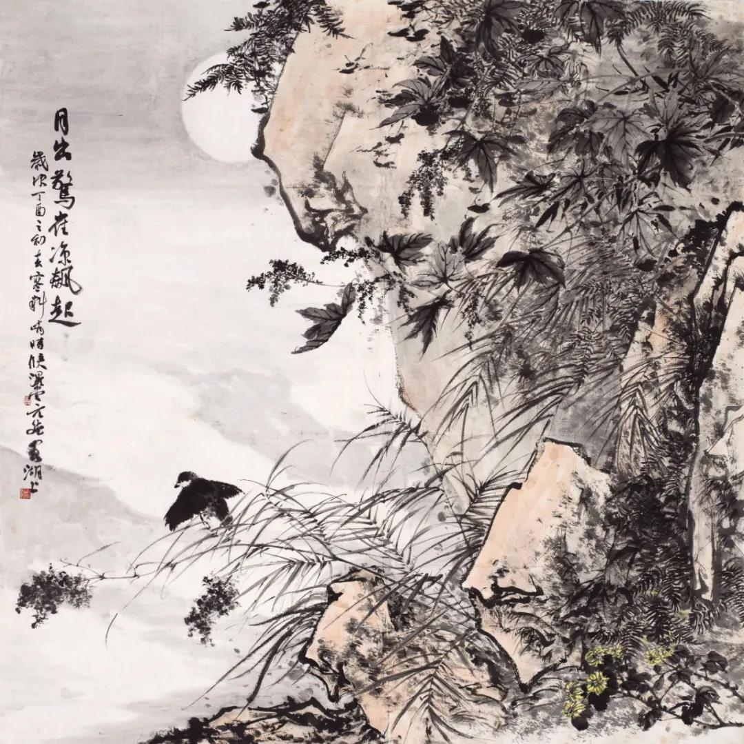 空谷风轻水月明，青年画家韩斌将参展“花镜澄怀——齐鲁画坛当代花鸟画名家邀请展”