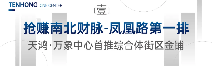 凤凰路上，双地铁口，济南天鸿万象中心临街旺铺即将发售