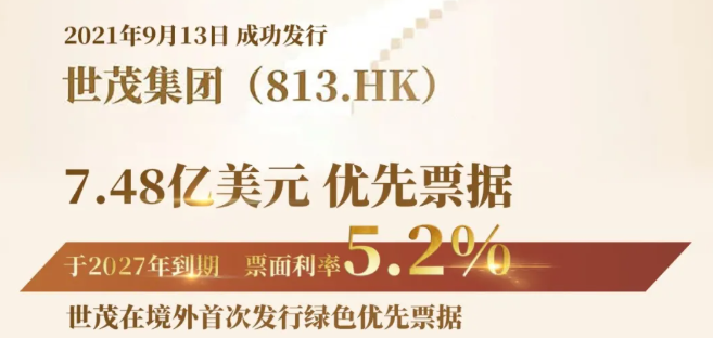 世茂成功发行两笔共10.48亿美元优先票据，利率最高5.20%