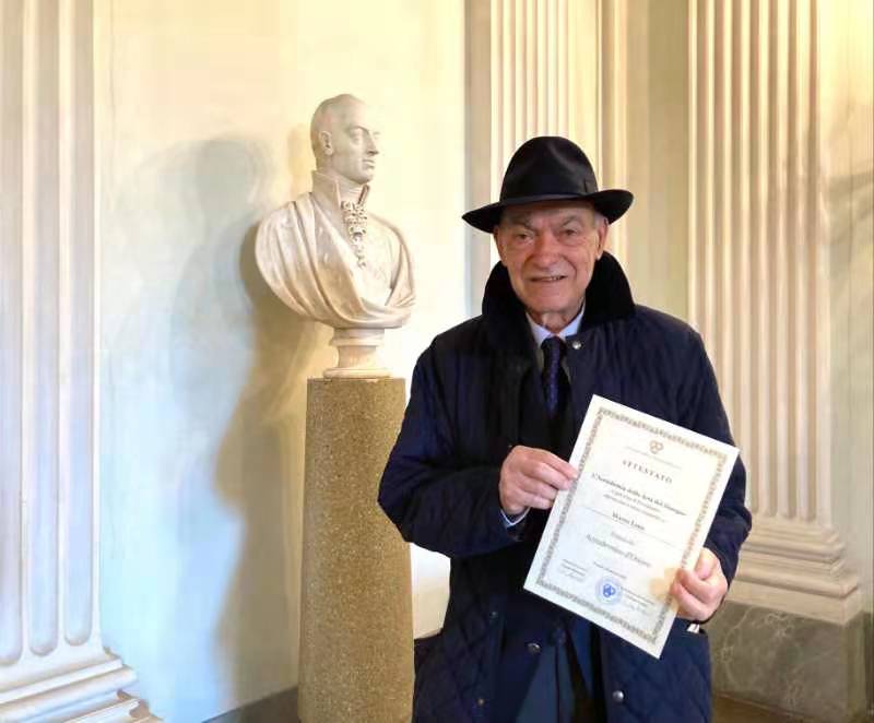 著名画家王力克当选意大利艺术研究院荣誉院士