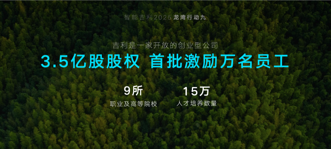 吉利汽车集团CEO淦家阅发布“智能吉利2025”战略和“九大龙湾行动”