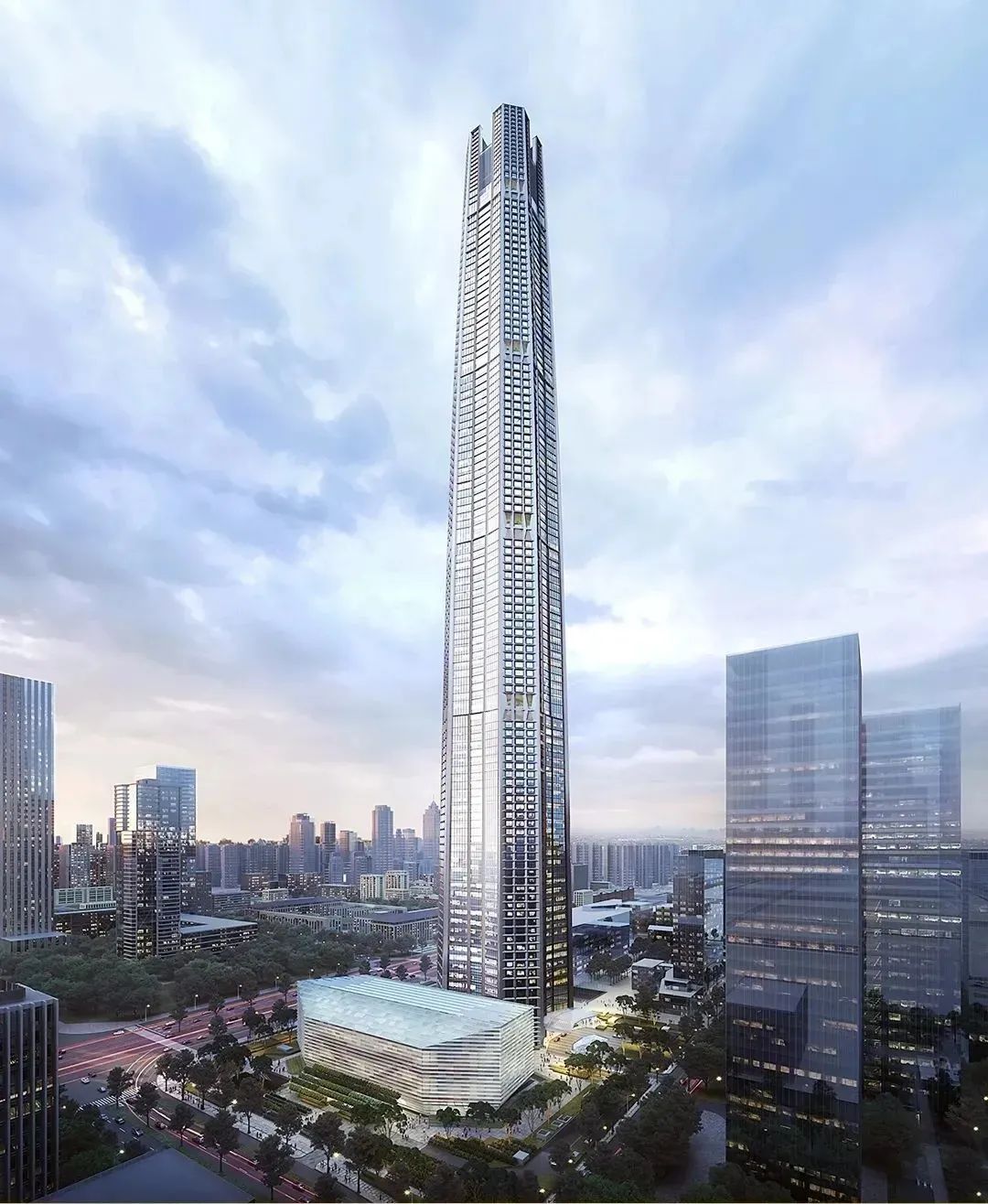 绿地加快建设中西部第一高楼——西安中国国际丝路中心大厦成功突破200米