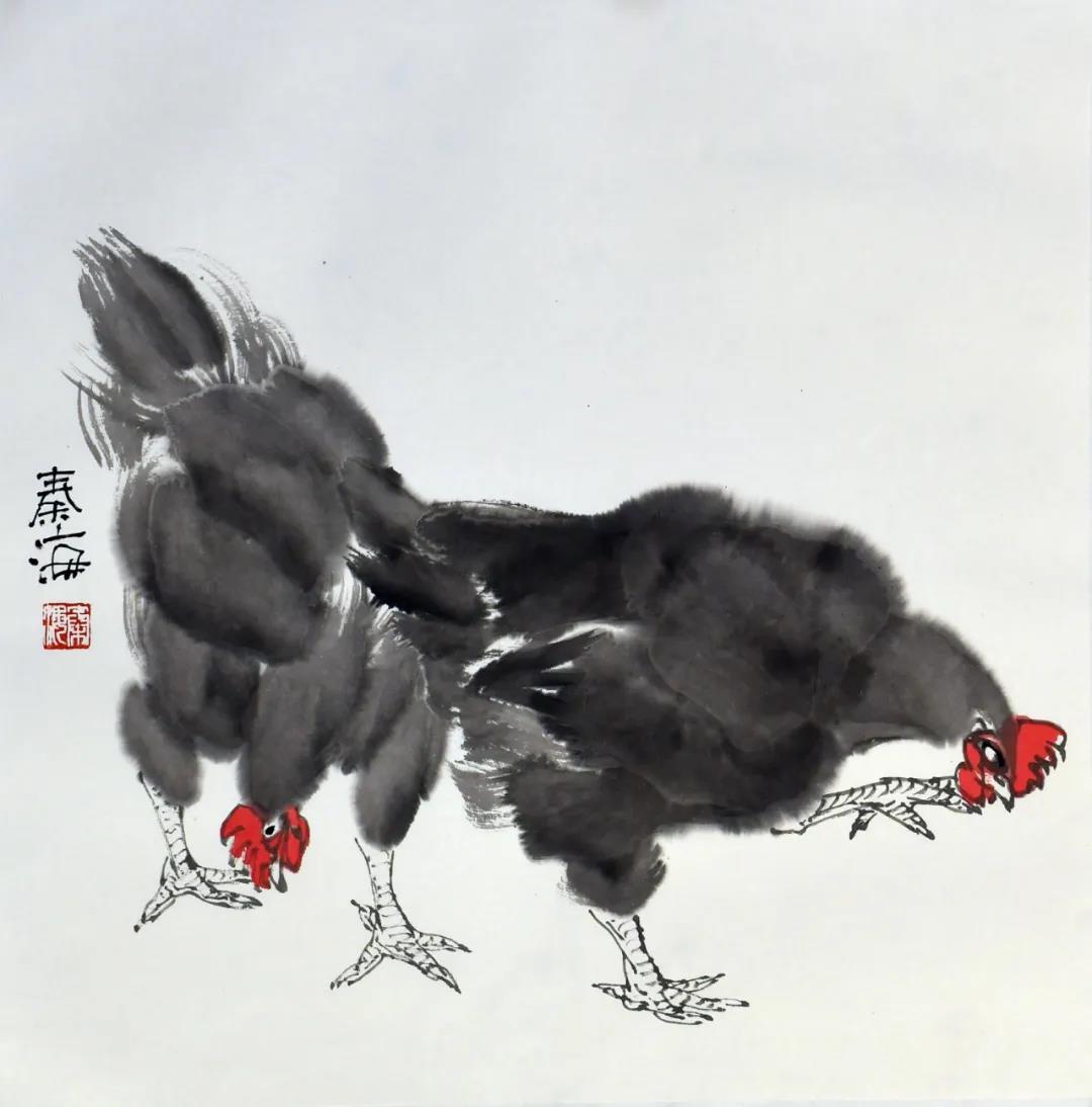 一唱雄鸡天下白，唤来春色照人间——著名画家秦海鸡画品鉴