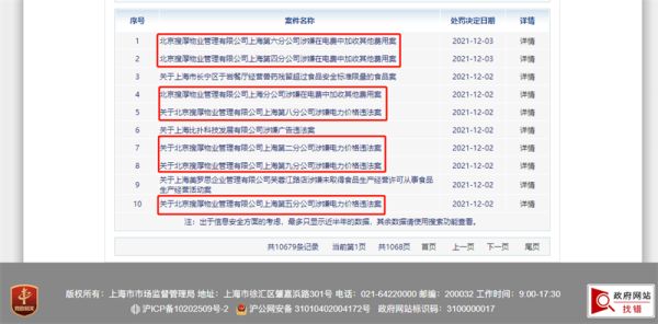 因违法加价多收电费，北京搜厚物业上海7家分公司被罚款8664万元