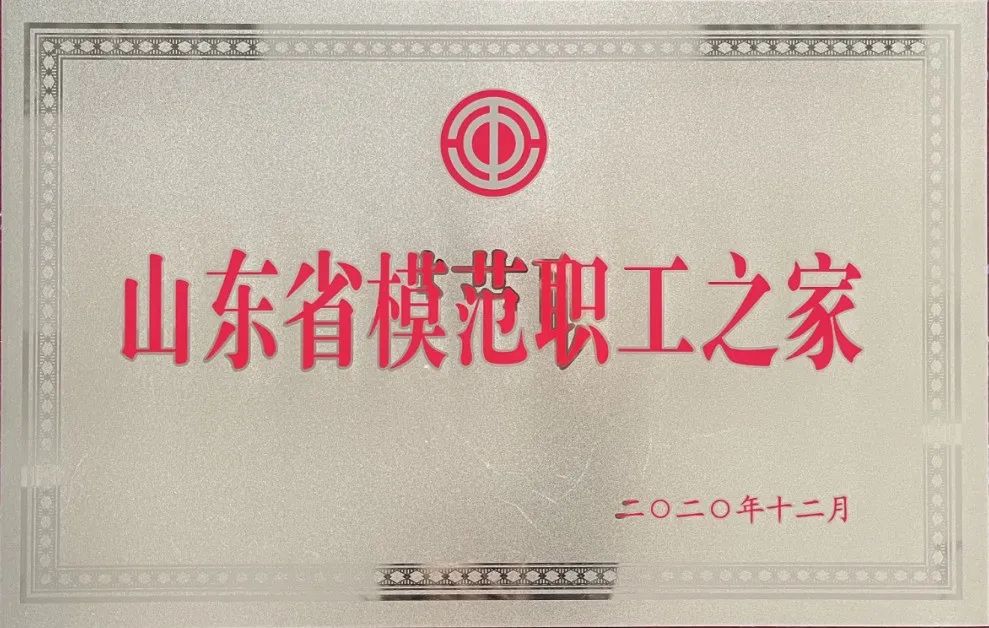 沃尔德集团工会荣获“山东省模范职工之家”称号