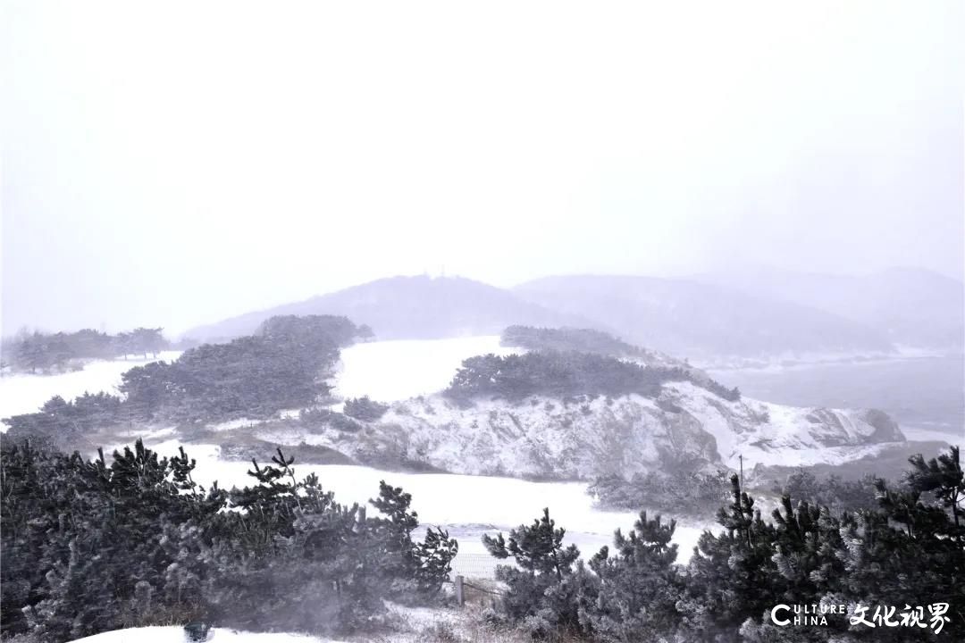 花雪随风不厌看，雪中的威海刘公岛风景如梦如画