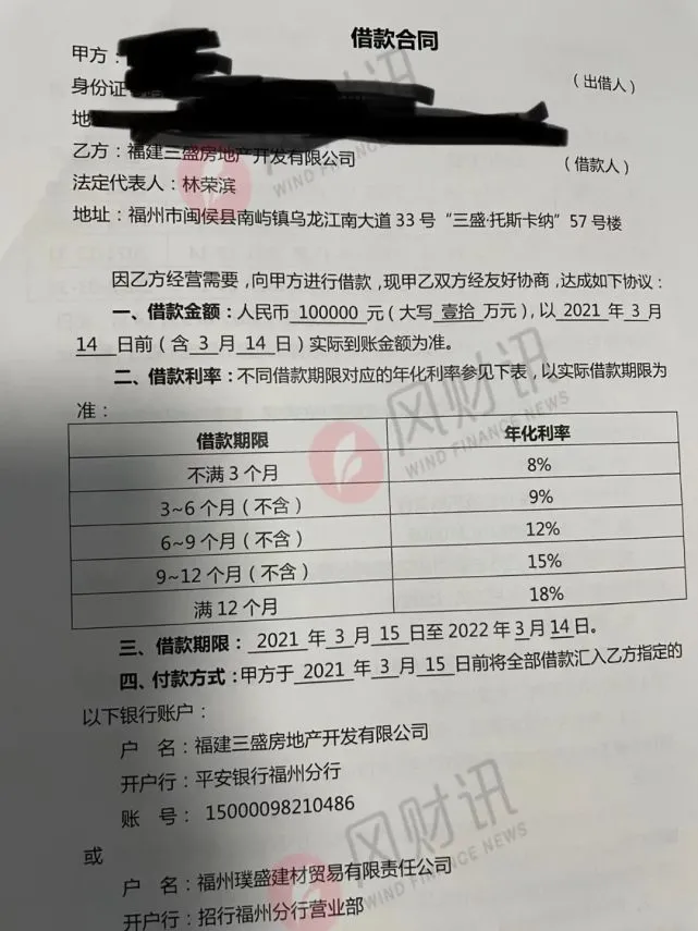 福建三盛集团以高息向员工“借款”逾期不还，难道是高收益陷阱？