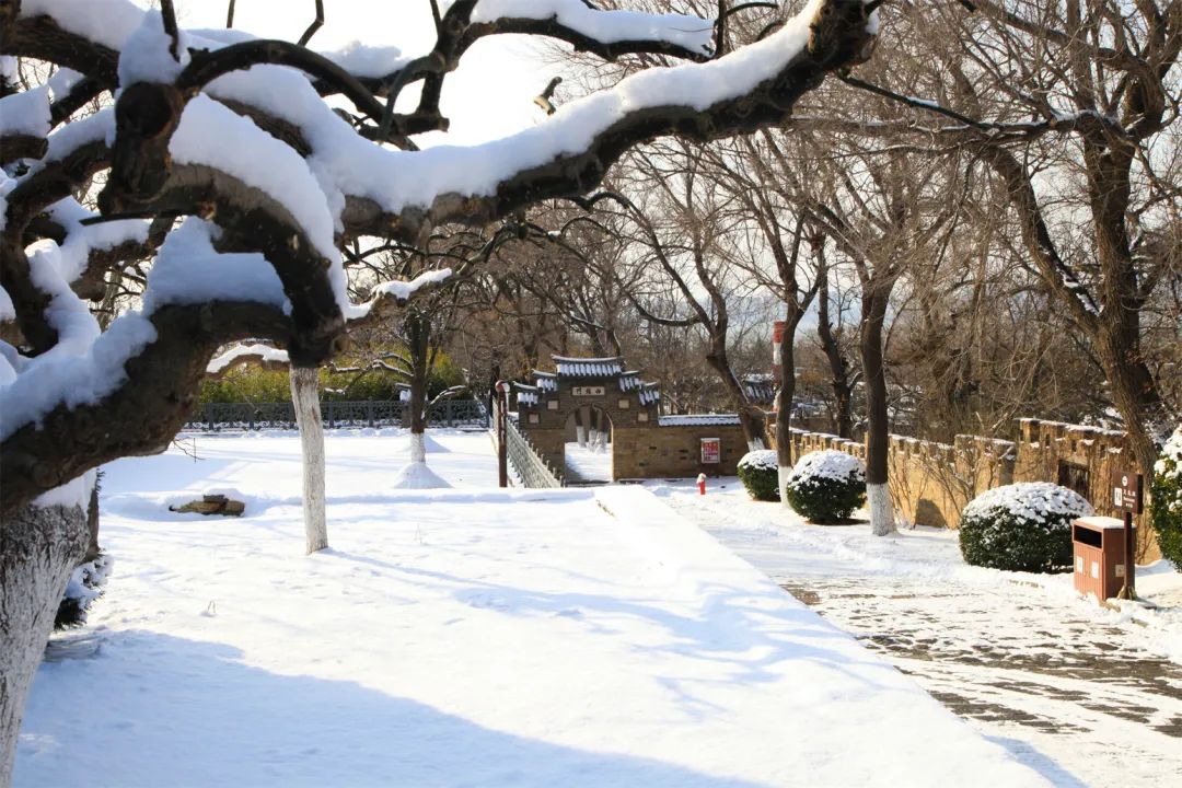 当威海刘公岛遇上雪，浪漫便穿越了百年