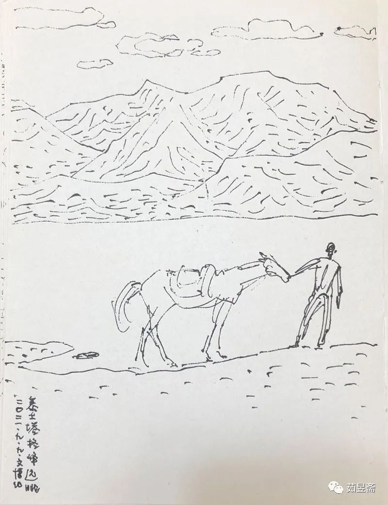 浩渺远山  大漠驼影——著名画家梁文博笔下的西域风情
