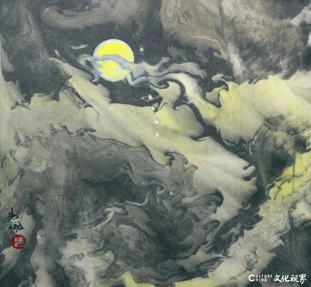 “奇妙空间 水墨幻境——赵先闻拓彩画小品展”在滨州隆重开展