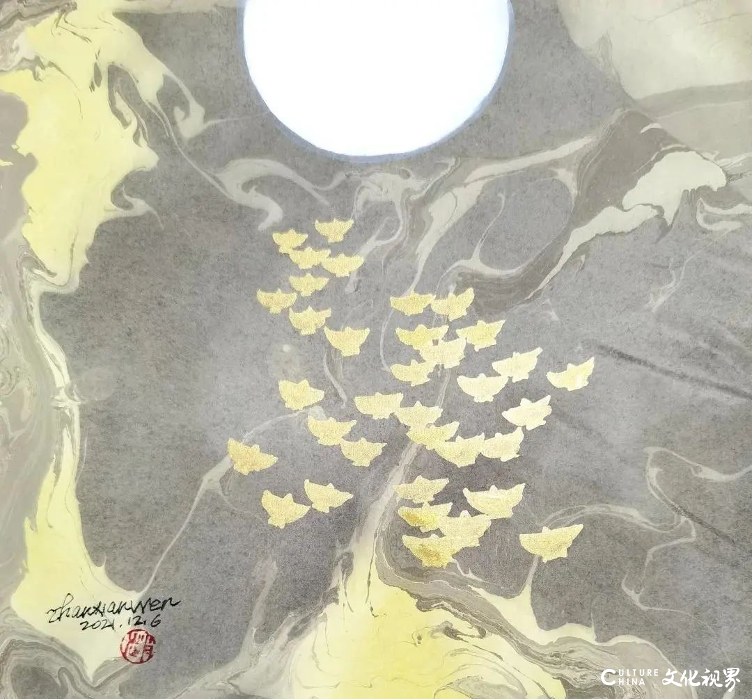 “奇妙空间 水墨幻境——赵先闻拓彩画小品展”在滨州隆重开展